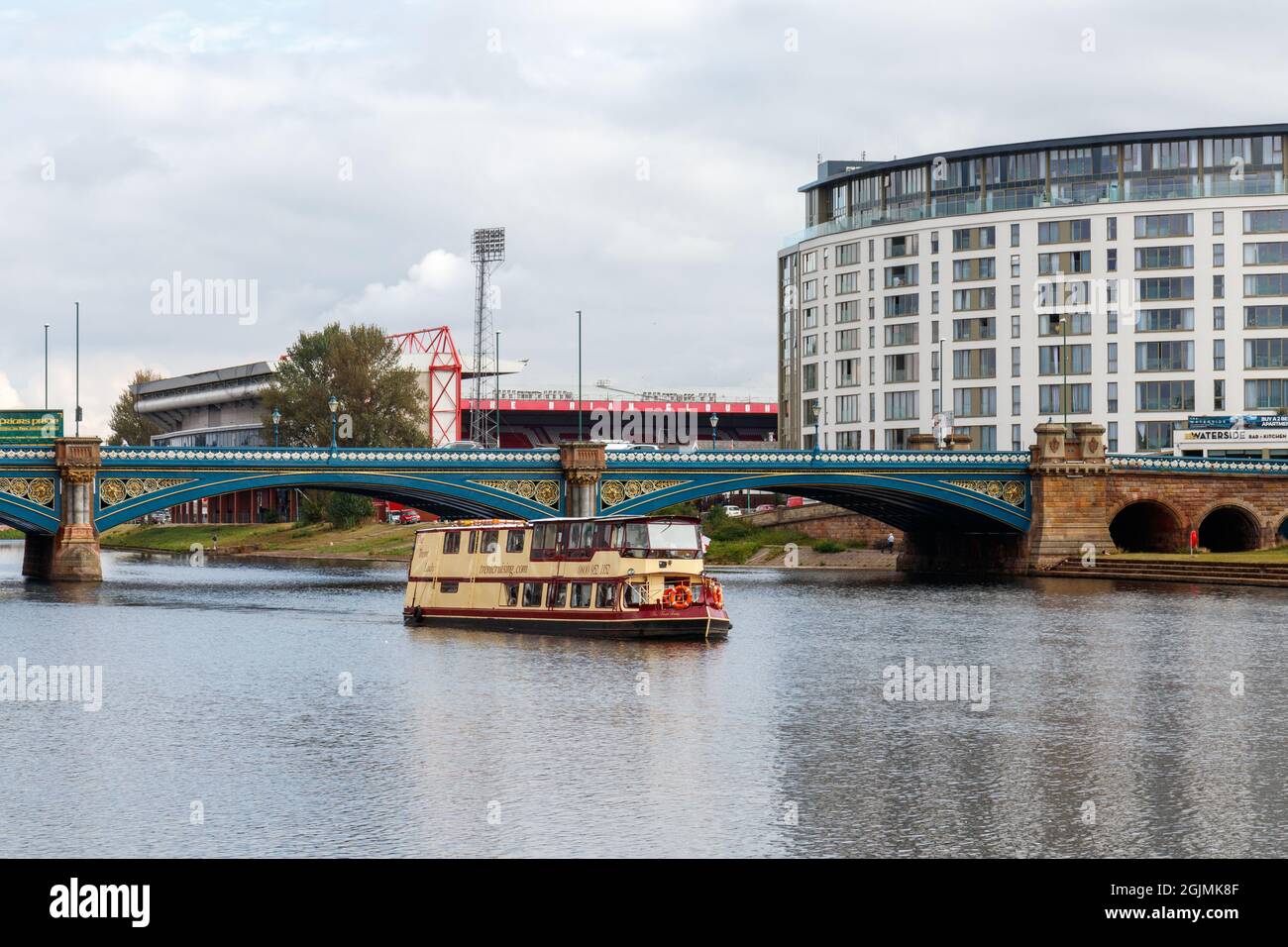 La Trent Lady sur la rivière Trent, Nottingham Banque D'Images