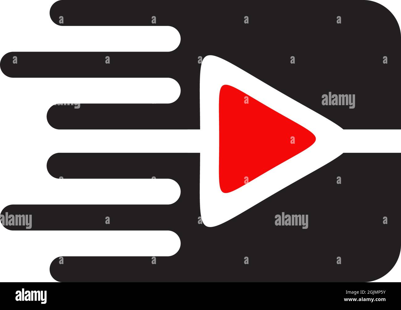 Modèle vectoriel d'inspiration pour la conception du logo de la société Movie Maker Illustration de Vecteur