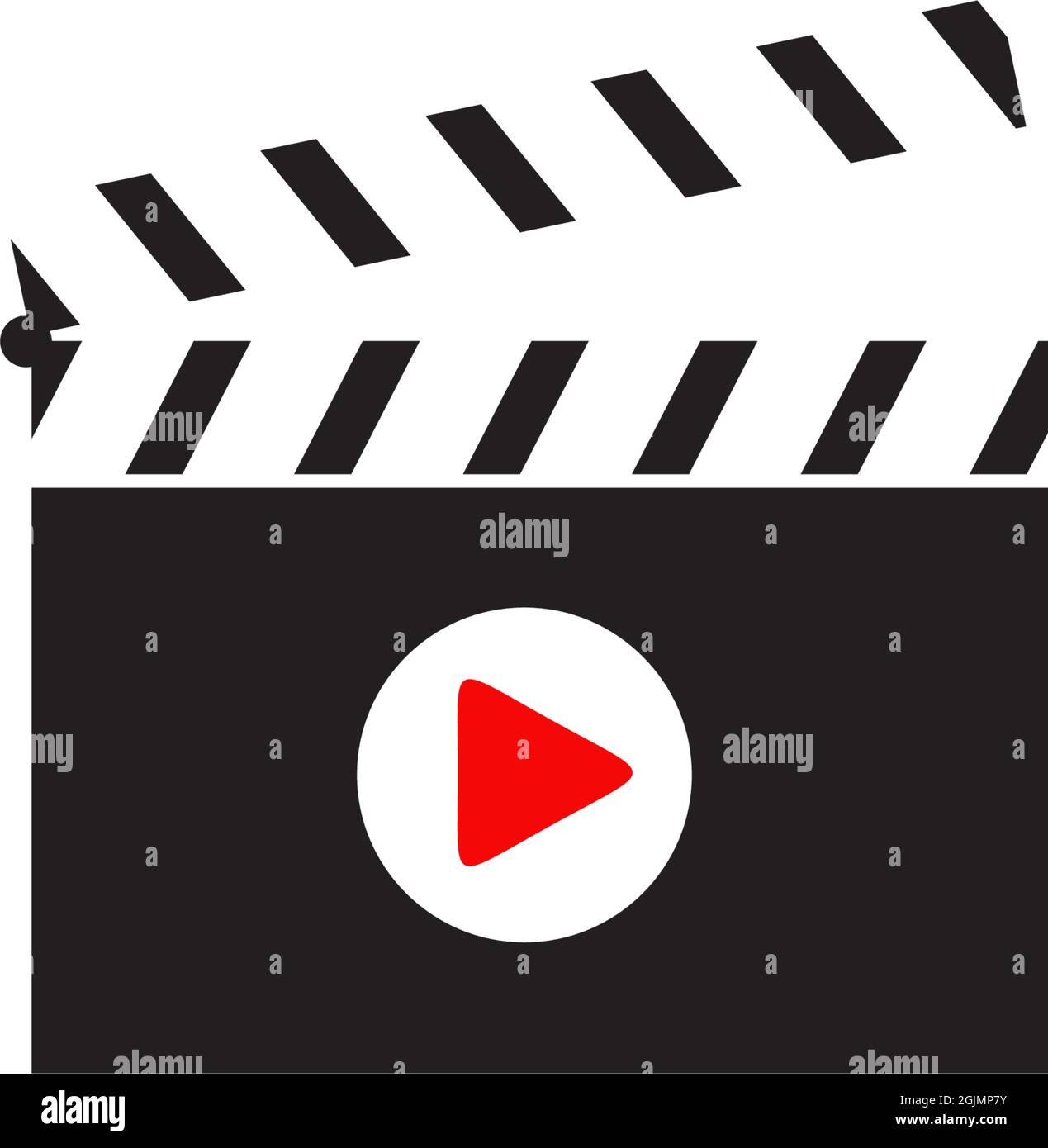 Modèle vectoriel d'inspiration pour la conception du logo de la société Movie Maker Illustration de Vecteur