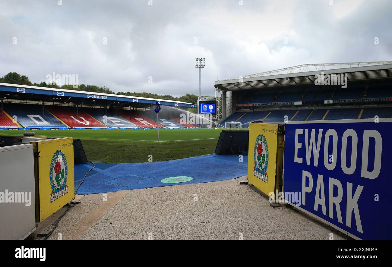 Blackburn, Royaume-Uni. 11 septembre 2021. EFL Championship football, Blackburn Rovers versus Luton Town; une vue sur Ewood Park avant le match Credit: Action plus Sports/Alamy Live News Banque D'Images