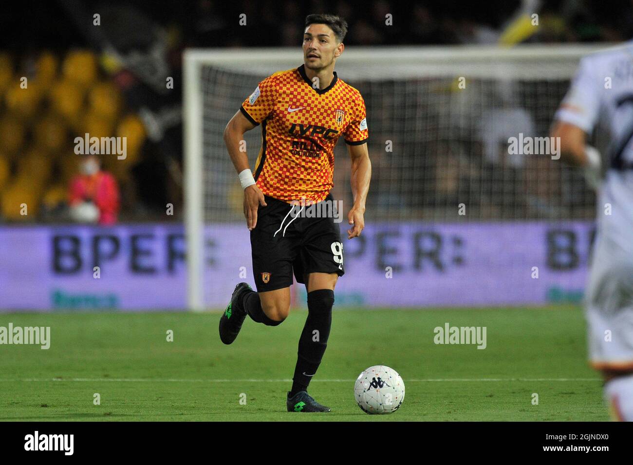 Benevento, Italie. 10 septembre 2021. Federico Barba joueur de Benevento, pendant le match du championnat italien de la série B entre Benevento vs Lecce résultat final 0-0, match joué au stade Ciro Vigorito. Benevento, Italie, 10 septembre 2021. (Photo par Vincenzo Izzo/Sipa USA) crédit: SIPA USA/Alay Live News Banque D'Images