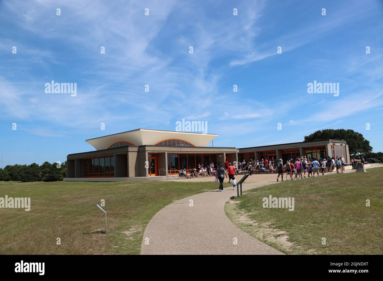 Monument national Wright Brothers Kitty Hawk NC Banque D'Images