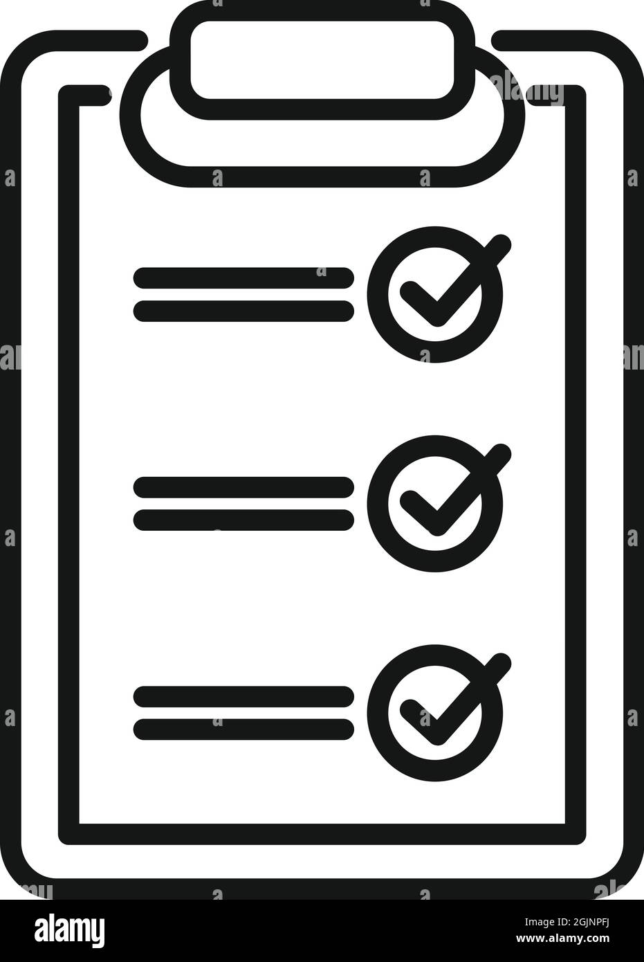 Vecteur de contour d'icône de stratégie standard. Conformité à la qualité Illustration de Vecteur