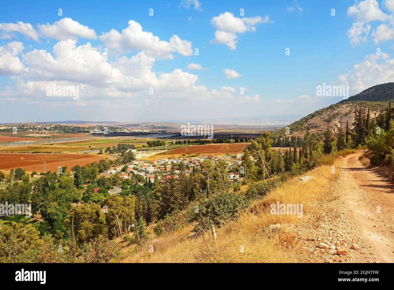Gilboa et emek Izrael, Israël Banque D'Images