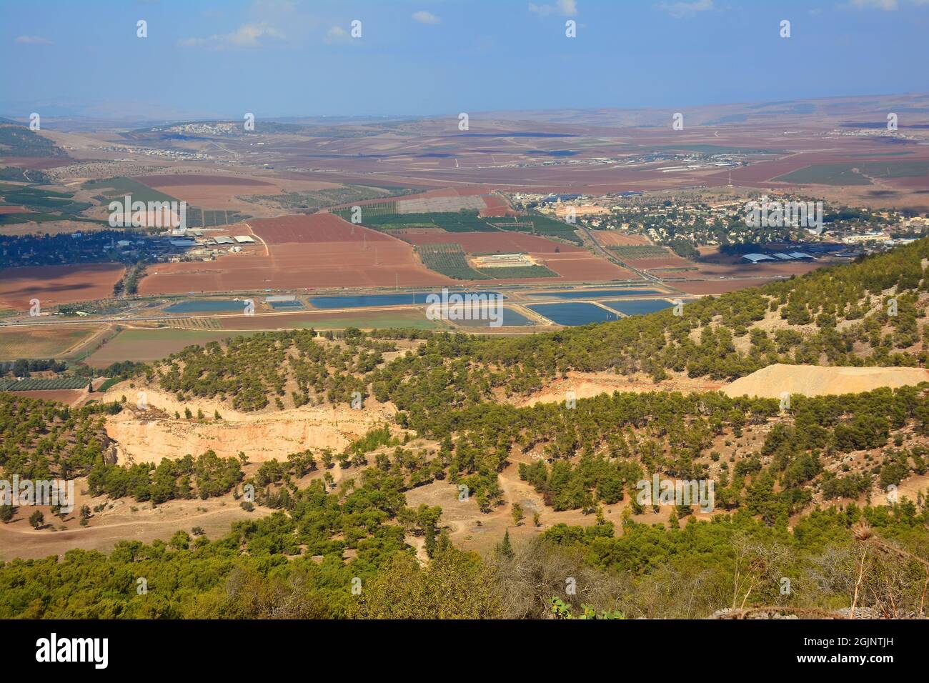 Gilboa et emek Izrael, Israël Banque D'Images