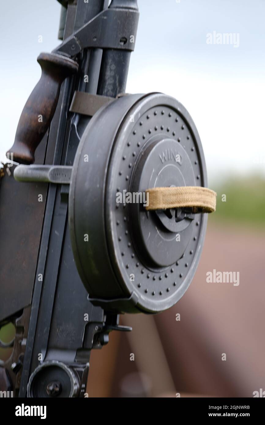 Le Bren était une série de mitrailleuses légères fabriquées par la Grande-Bretagne dans les années 1930 et utilisées dans divers rôles jusqu'en 1992. Banque D'Images