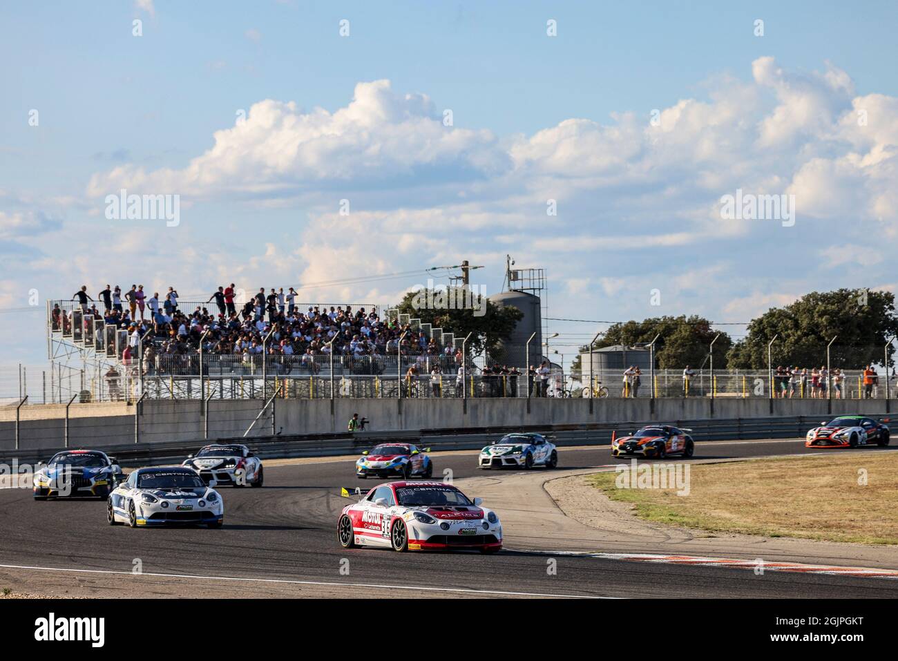 36 SERvol Rudy (FRA), PROST Nicolas (FRA), CMR, Alpine A110 GT4, action lors du 5ème tour du Championnat de France FFSA GT - GT4 France 2021, du 10 au 12 septembre 2021 sur le circuit de Lédenon, à Lédenon, France - photo Marc de Mattia / DPPI Banque D'Images