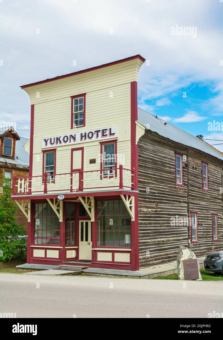 Canada, territoire du Yukon, Dawson City, Yukon Hotel, construit en 1898 Banque D'Images