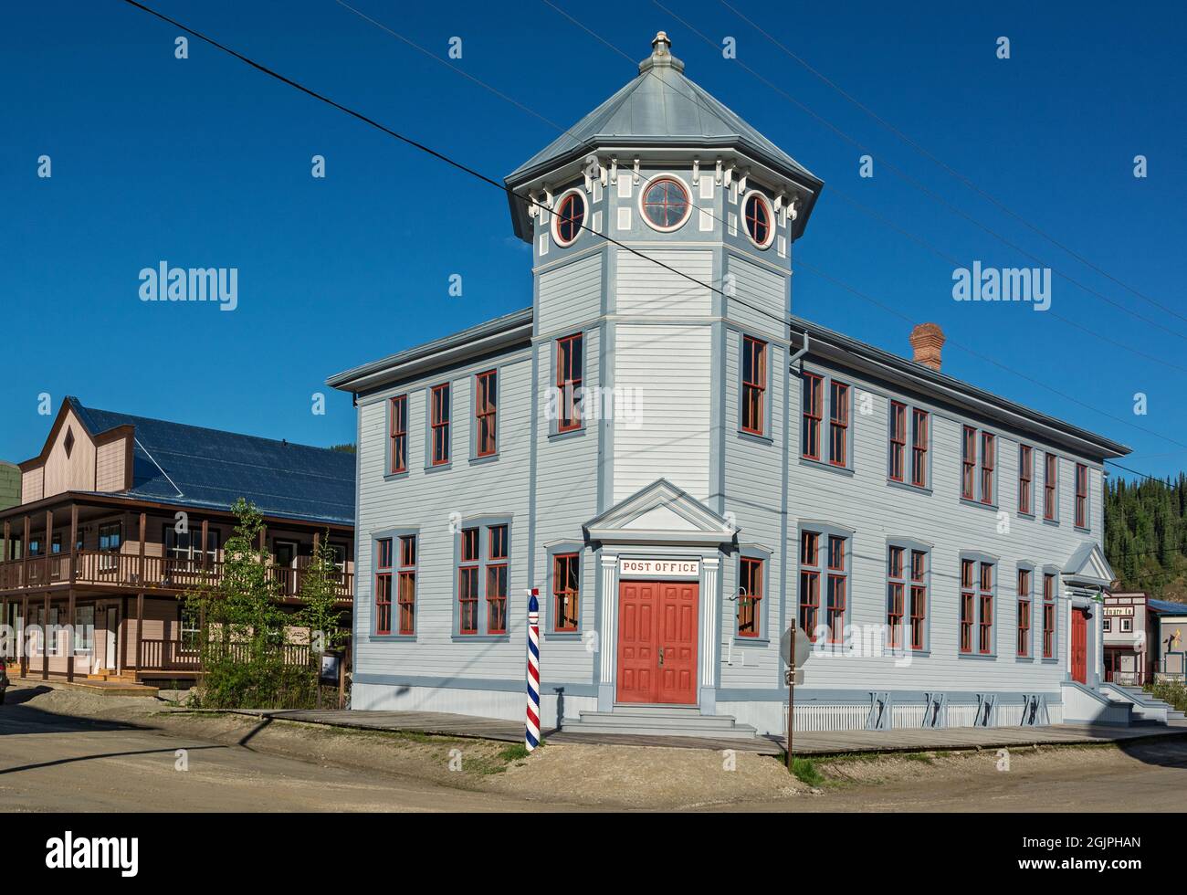 Canada, territoire du Yukon, bureau de poste de Dawson, terminé en 1900 Banque D'Images