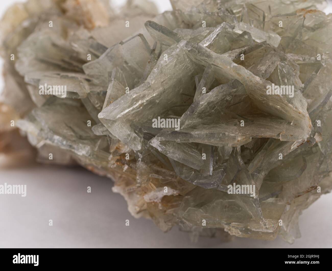 Échantillon de minerai de baryte vert Banque D'Images