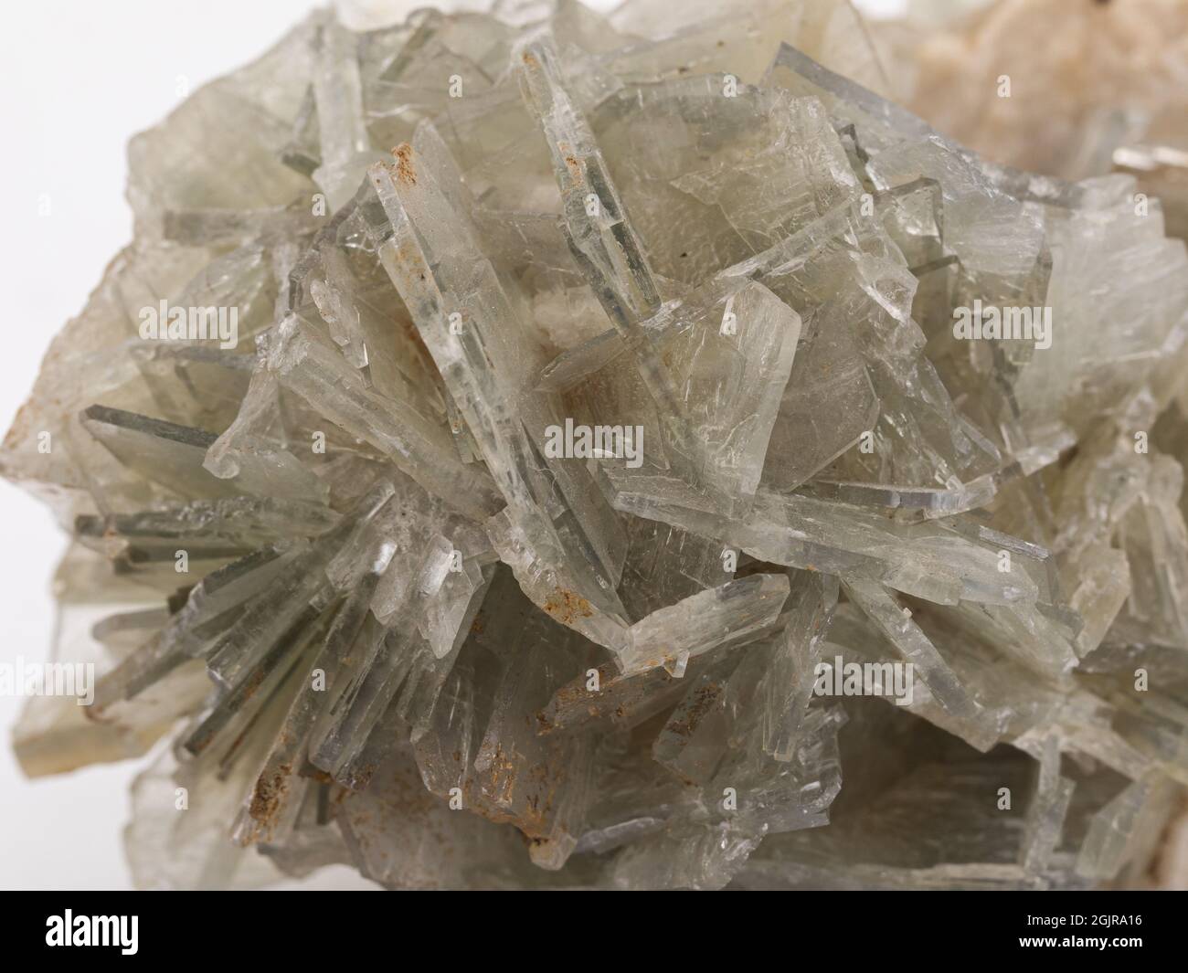 Échantillon de minerai de baryte vert Banque D'Images