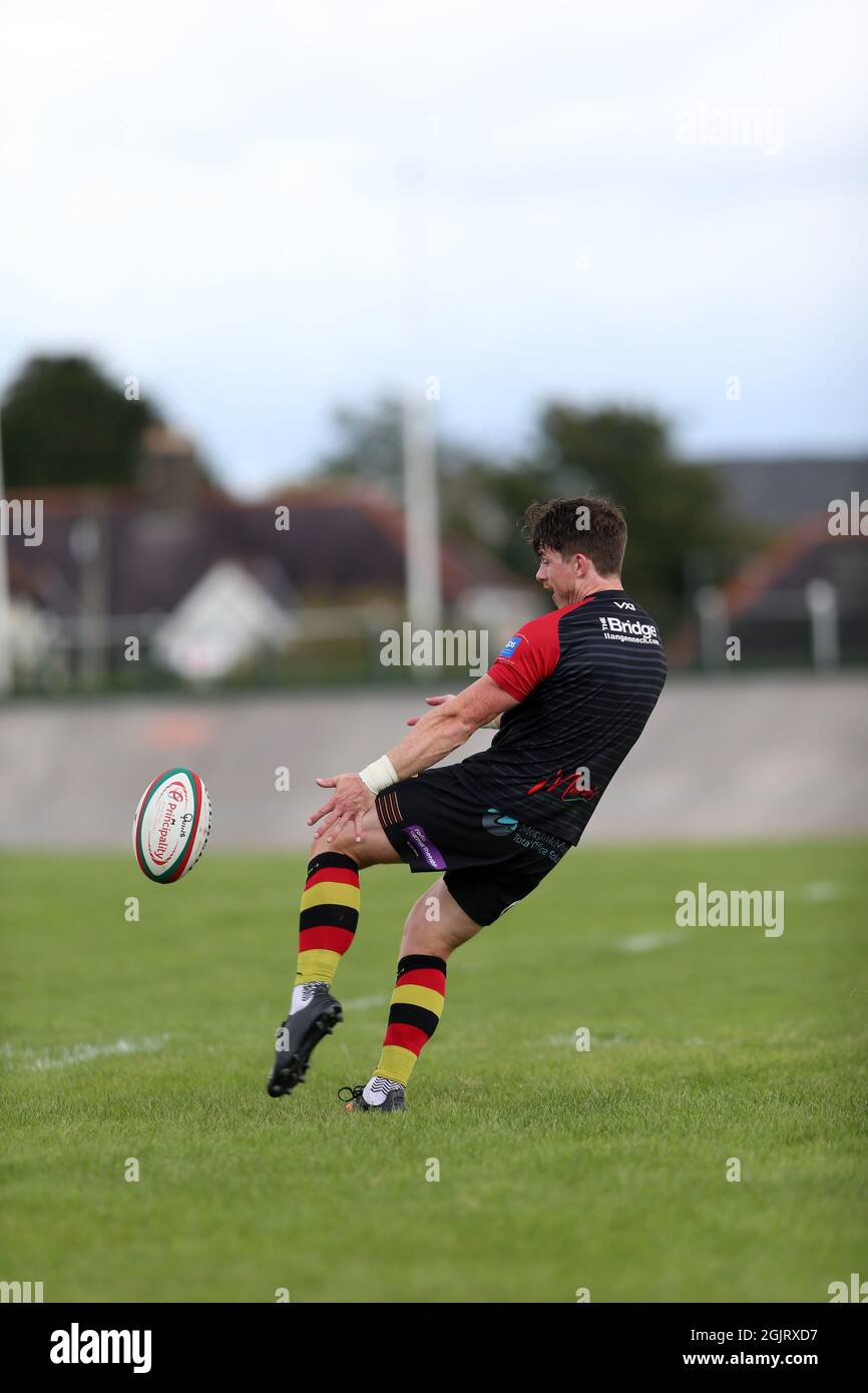 Carmarthen Quins RFC v Cardiff RFC 2021 Banque D'Images