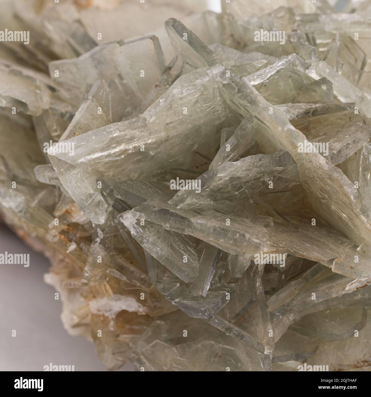 Échantillon de minerai de baryte vert Banque D'Images