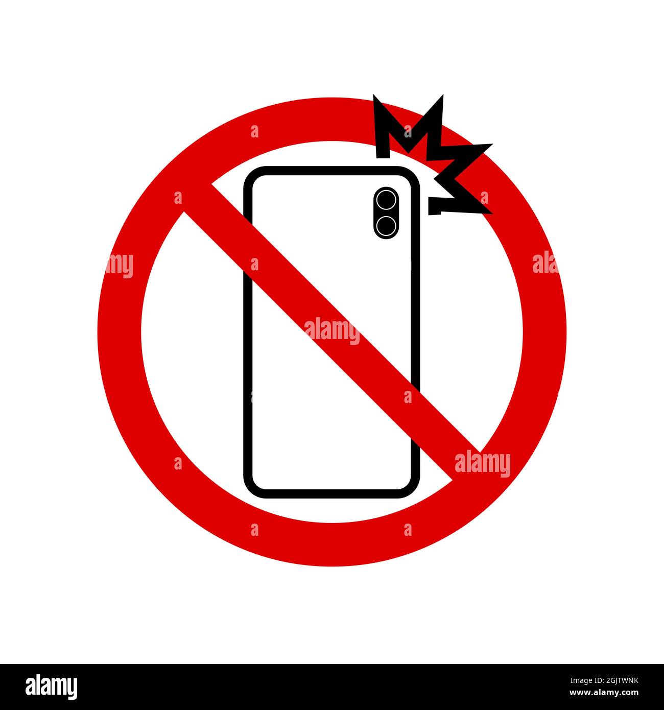 Aucun signe d'interdiction de flash pour smartphone photo. Aucun symbole, ne pas signer, symbole de barre oblique inverse circulaire, non, symbole interdit, ne le faites pas symbole isolé sur whi Banque D'Images Aucun signe d'interdiction de flash pour smartphone photo. Aucun symbole, ne pas signer, symbole de barre oblique inverse circulaire, non, symbole interdit, ne le faites pas symbole isolé sur whi Banque D'Images