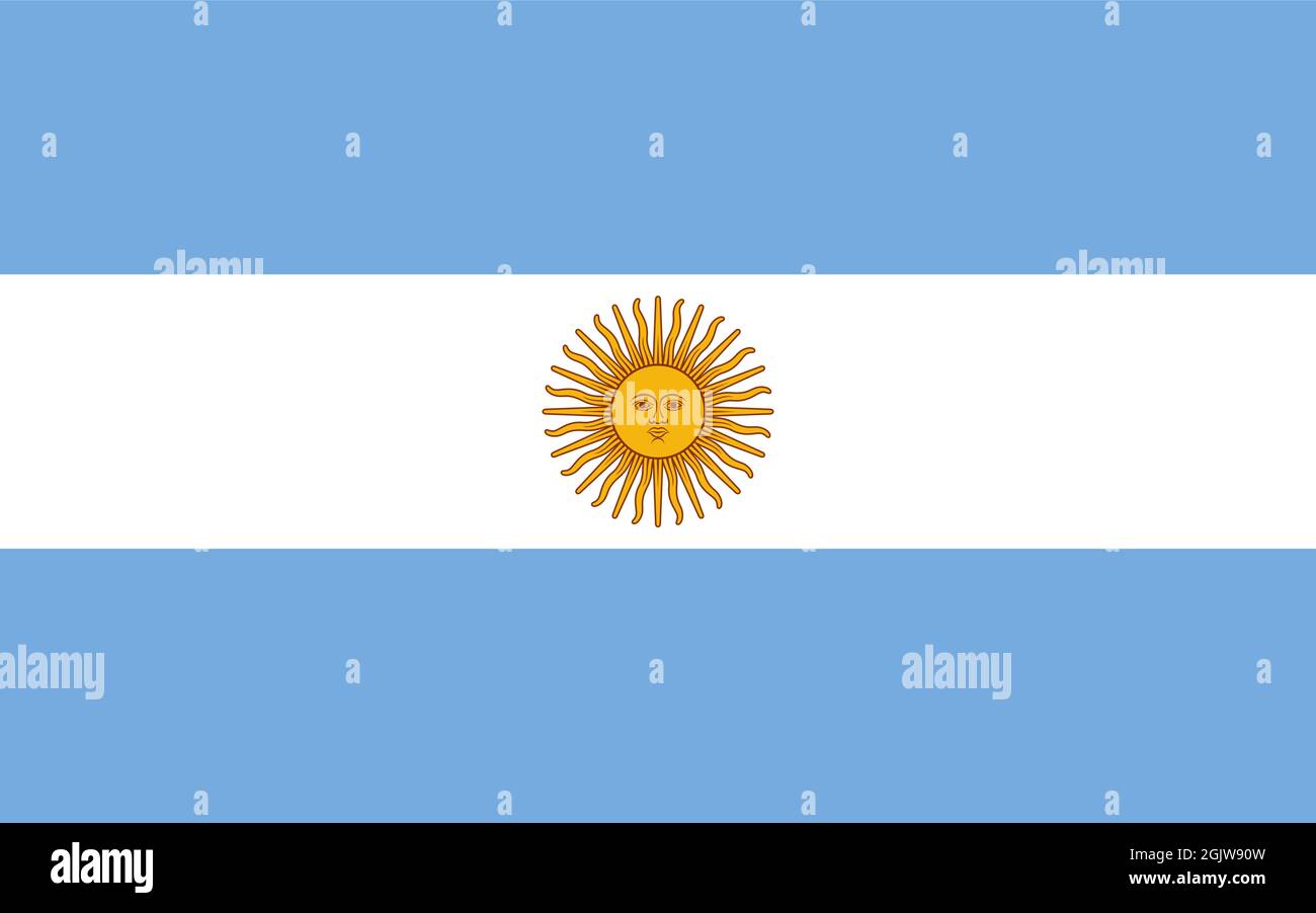 Drapeau national République Argentine, Argentine - vecteur, Illustration de Vecteur