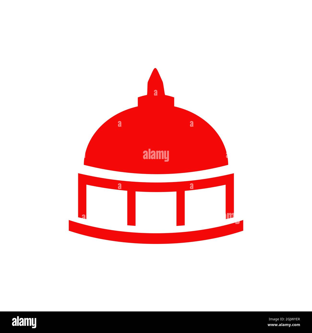 Modèle vectoriel d'inspiration avec logo Dome Illustration de Vecteur