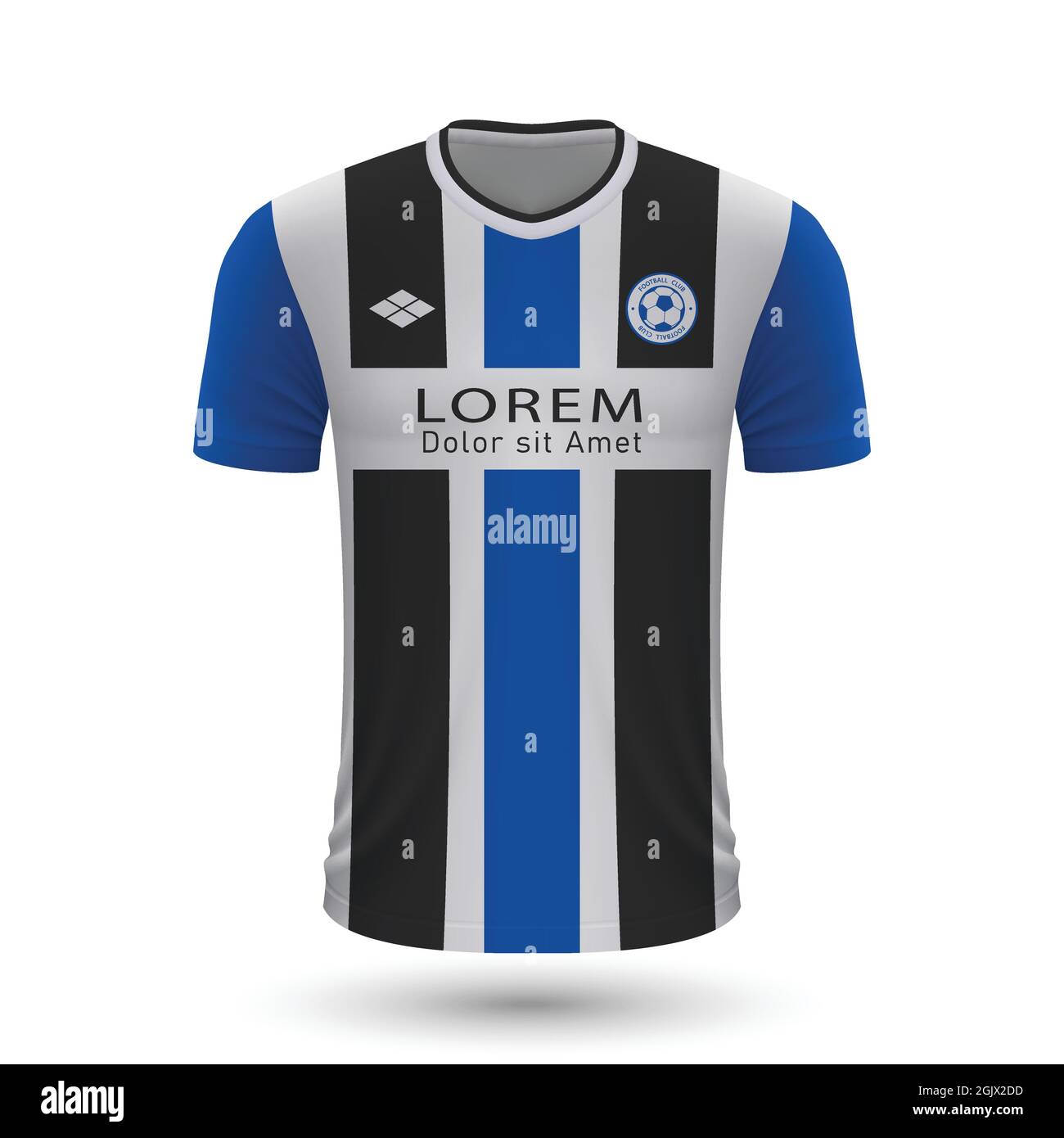 Maillot de football réaliste Arminia Bielefeld 2022, modèle en jersey pour  kit de football. Illustration vectorielle Image Vectorielle Stock - Alamy