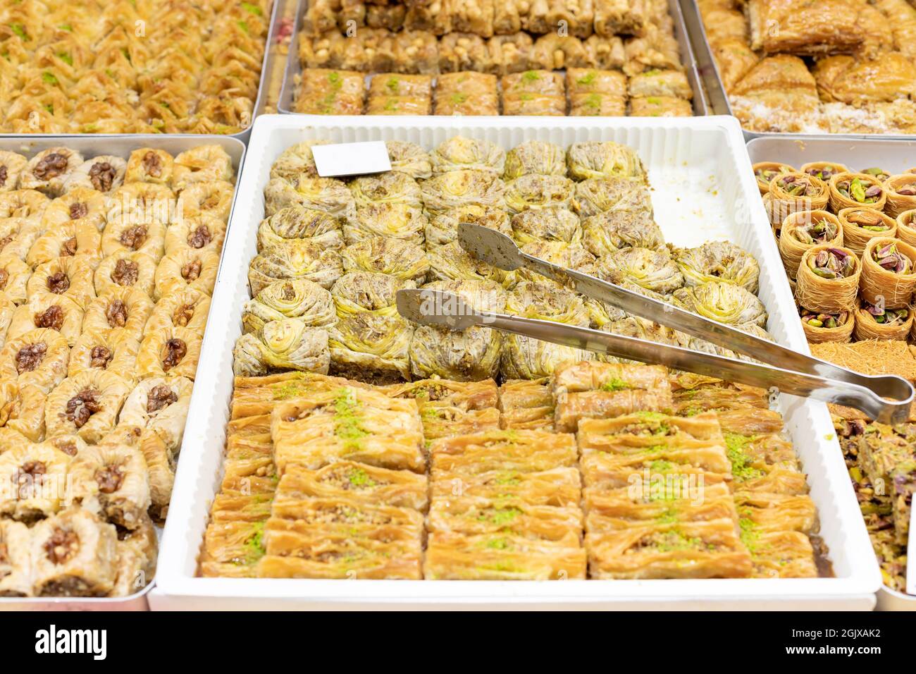 Traditionnel turc, arabe dessert baklava Banque D'Images