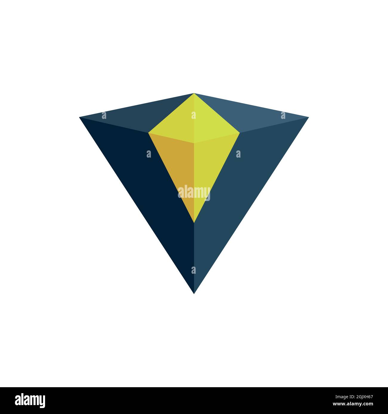 Abstrait lettre V diamant logo icône vecteur plat concept graphique simple design élégant Illustration de Vecteur