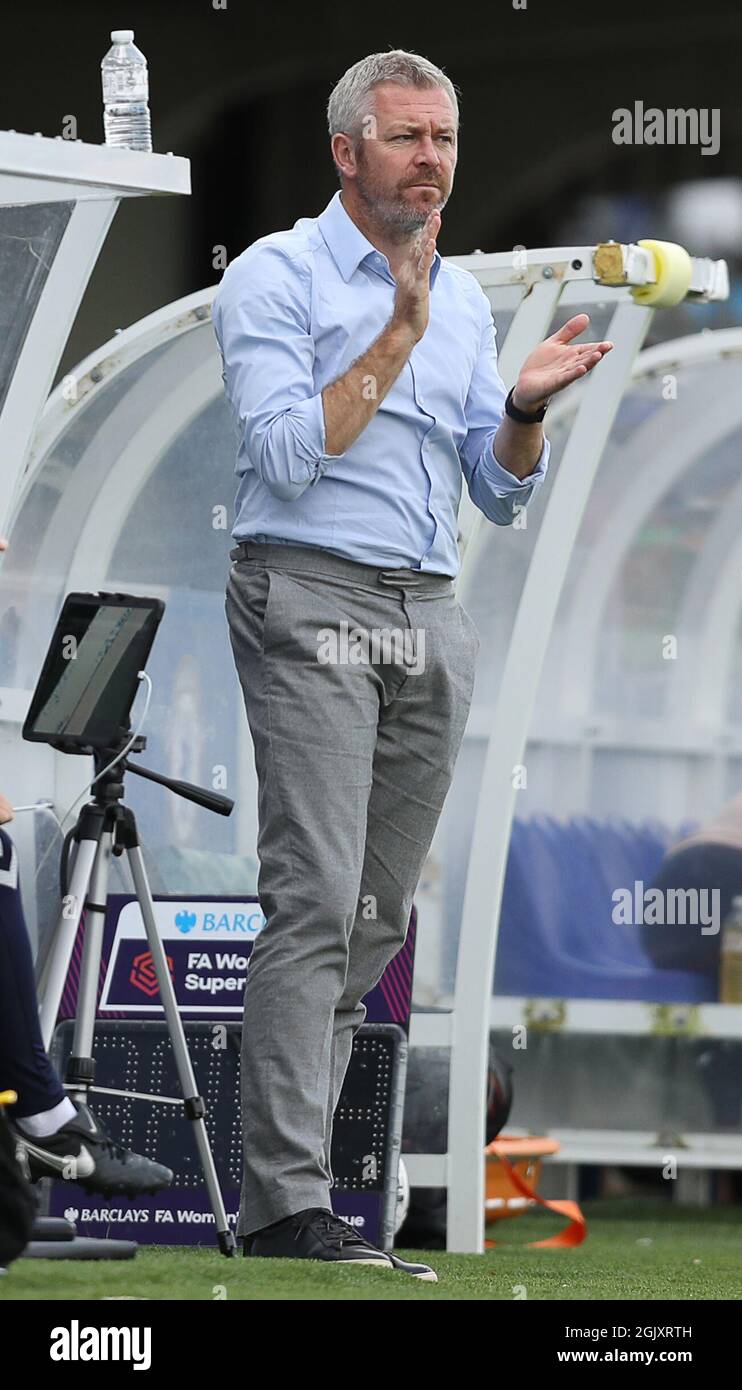 Kington upon Thames, Angleterre, 12 septembre 2021. Willie Kirk, responsable d'Everton pendant le match de la Super League FA WomenÕs à Kingsmeadow, Kington upon Thames. Le crédit photo devrait se lire: Paul Terry / Sportimage Banque D'Images