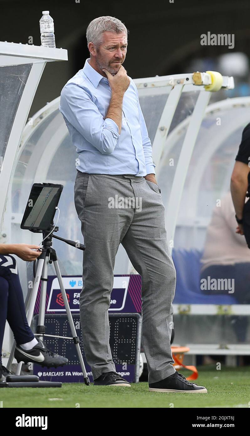 Kington upon Thames, Angleterre, 12 septembre 2021. Willie Kirk, responsable d'Everton pendant le match de la Super League FA WomenÕs à Kingsmeadow, Kington upon Thames. Le crédit photo devrait se lire: Paul Terry / Sportimage Banque D'Images