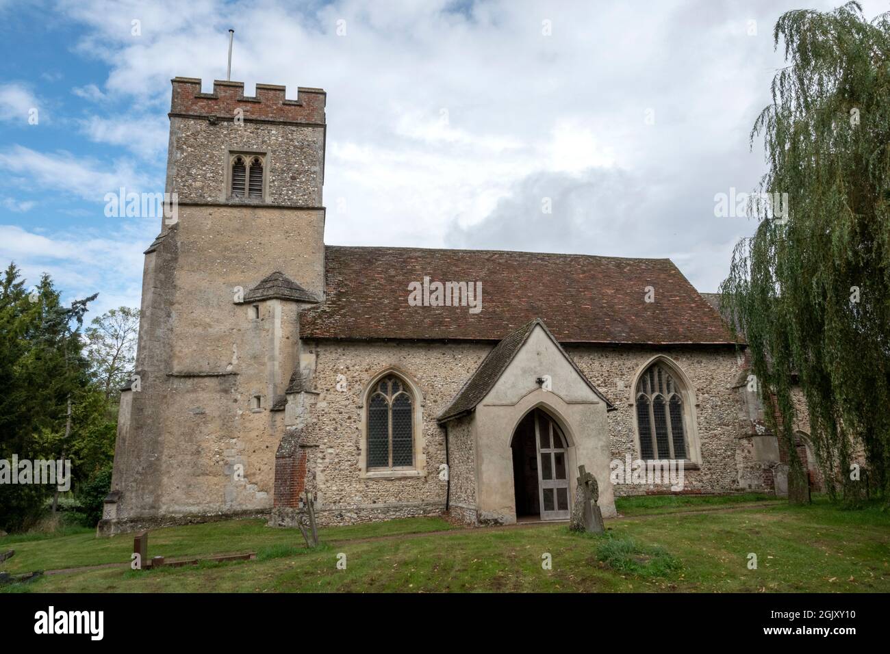 Église Sainte-Marie, camps de Shudy, Cambridgeshire, Royaume-Uni Banque D'Images