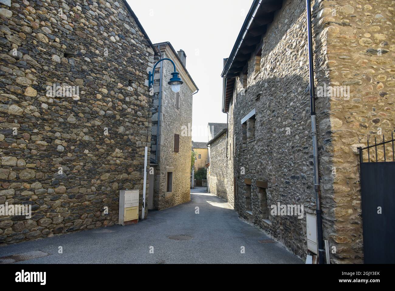 La localidad y comuna francesa de ur se encuentra en el departamento de los Pirineos Orientales en Francia, Banque D'Images