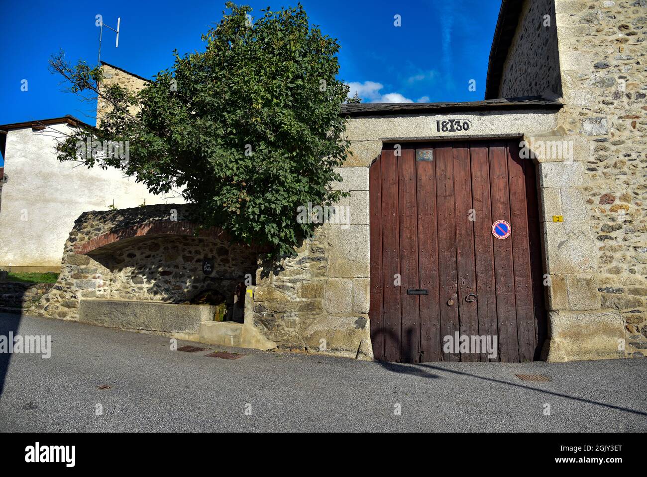 La localidad y comuna francesa de ur se encuentra en el departamento de los Pirineos Orientales en Francia, Banque D'Images