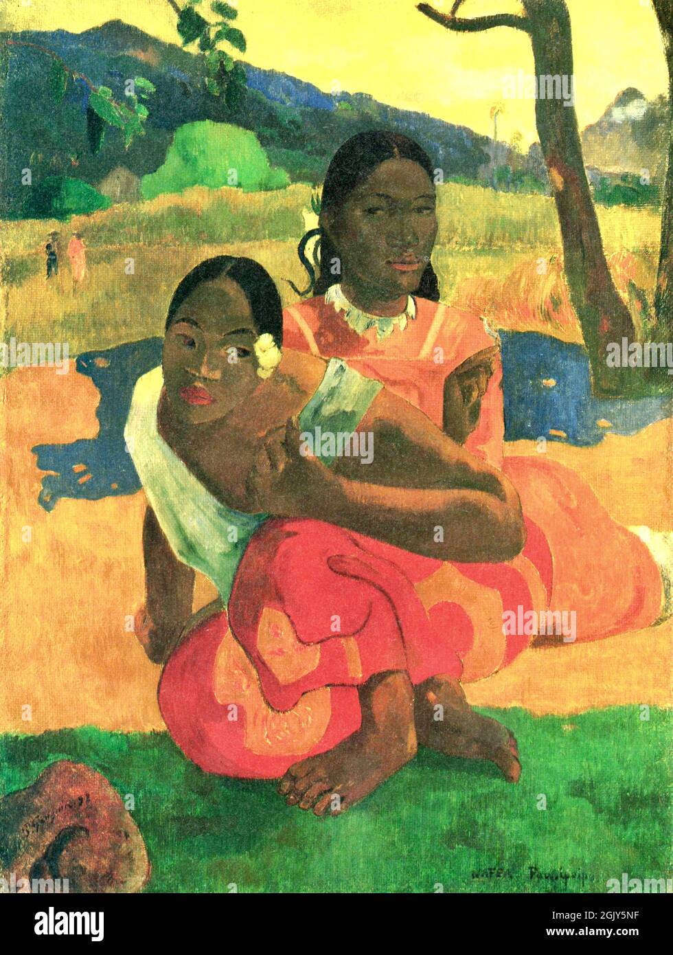 Paul Gauguin - quand me Marie-tu - 1892 Banque D'Images