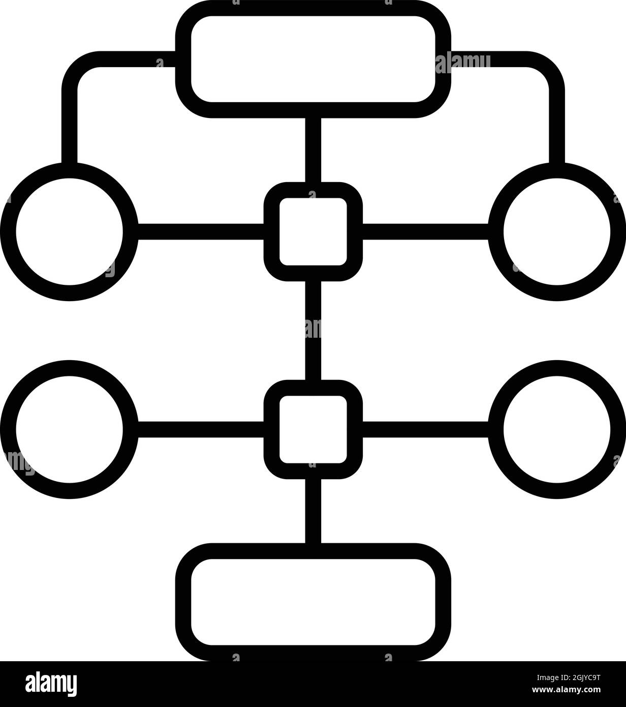 Vecteur de contour de l'icône de statistiques agile. Qualité de progression. Données de la liste de contrôle Illustration de Vecteur