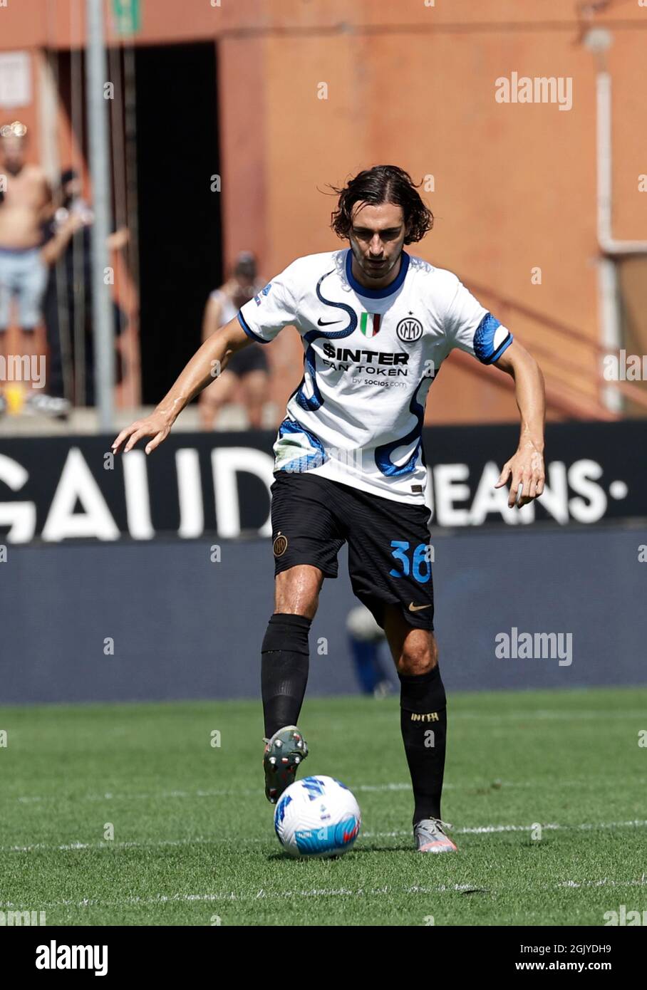 Stade G.Ferraris, Gênes, Italie. 12 septembre 2021. Serie A football, Sampdoria versus Inter Milan; Matteo Darmian de Inter Milan crédit: Action plus Sports/Alamy Live News Banque D'Images