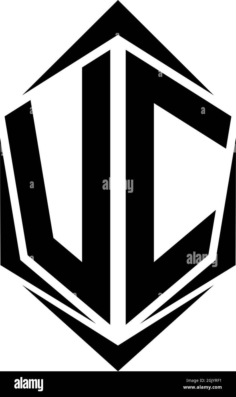 Conception initiale du logo VC avec style Shield, logo de l'entreprise. Illustration de Vecteur Conception initiale du logo VC avec style Shield, logo de l'entreprise. Illustration de Vecteur