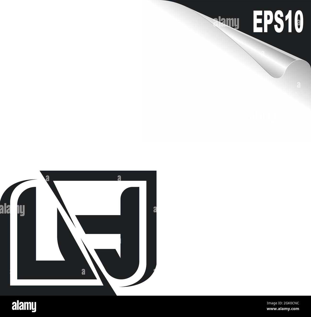 Design initial du logo UF avec style Shape, marque de l'entreprise logo. Illustration de Vecteur