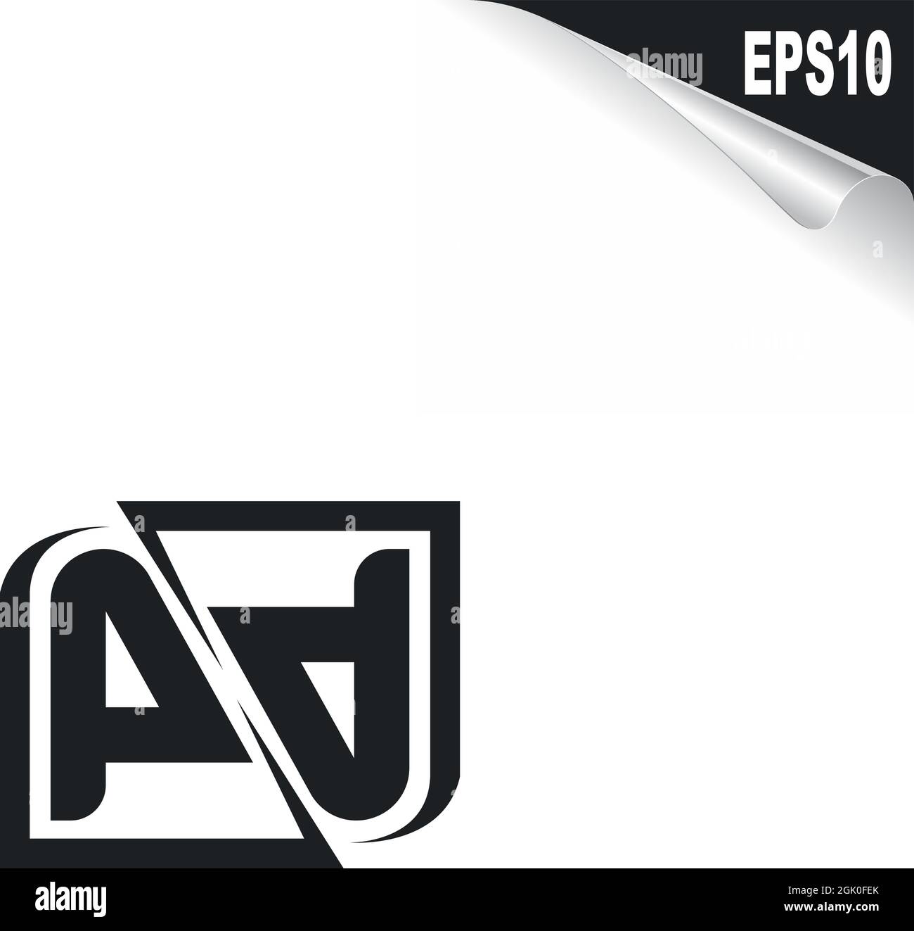 Conception initiale du logo PP avec style Shape, marque de l'entreprise logo. Illustration de Vecteur