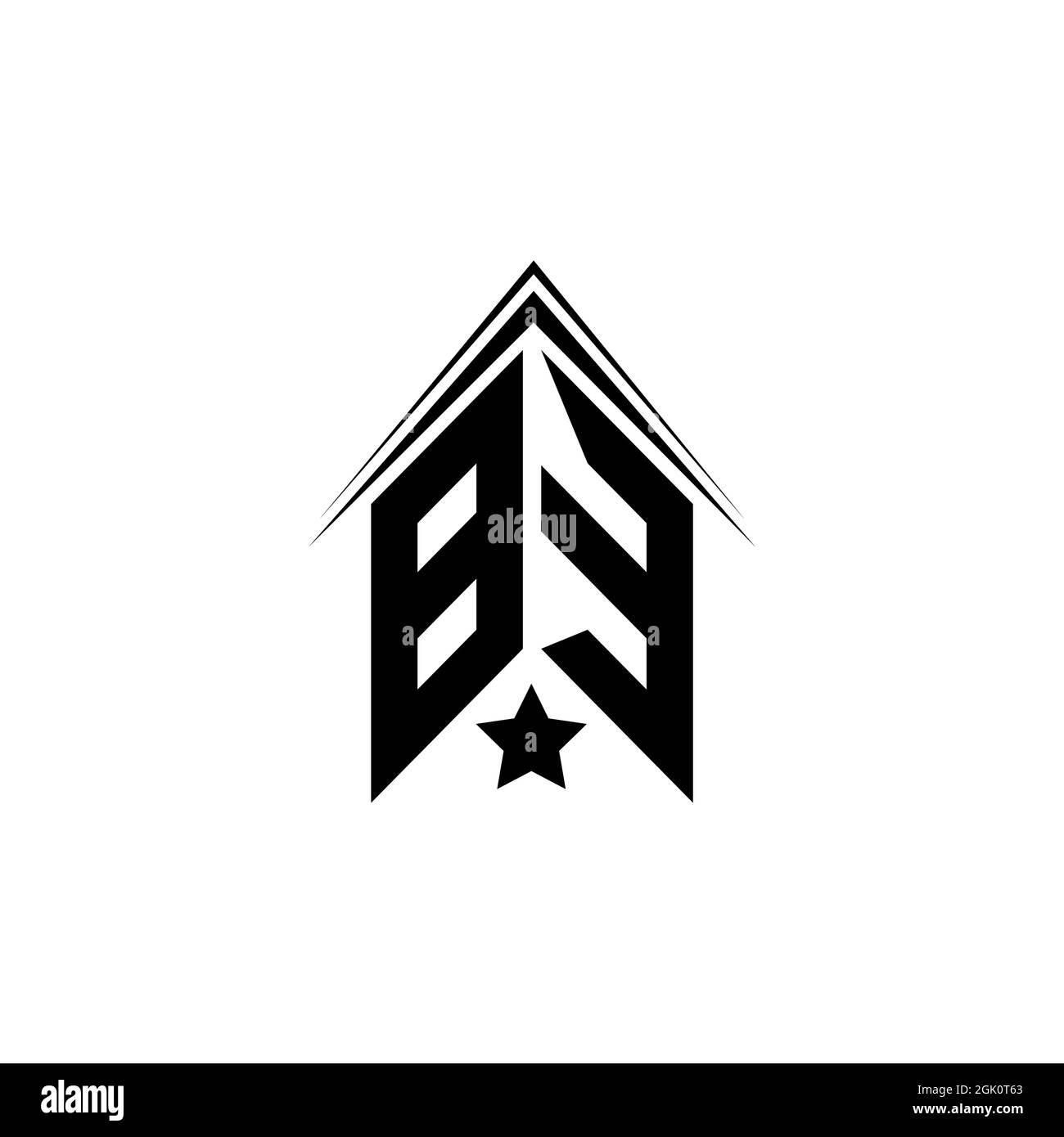 Design initial DU LOGO BE avec style Shape, marque de l'entreprise logo. Illustration de Vecteur