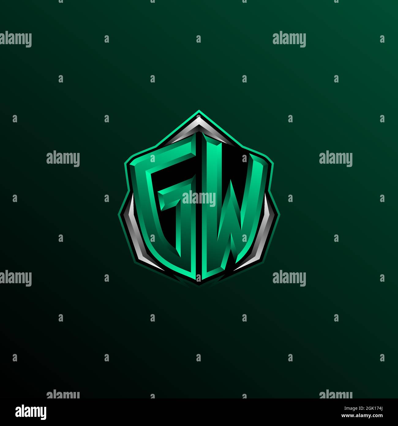 Logo GB initial, logo GB initial avec style Circle, logo pour le jeu, esport, communauté ou entreprise. Illustration de Vecteur