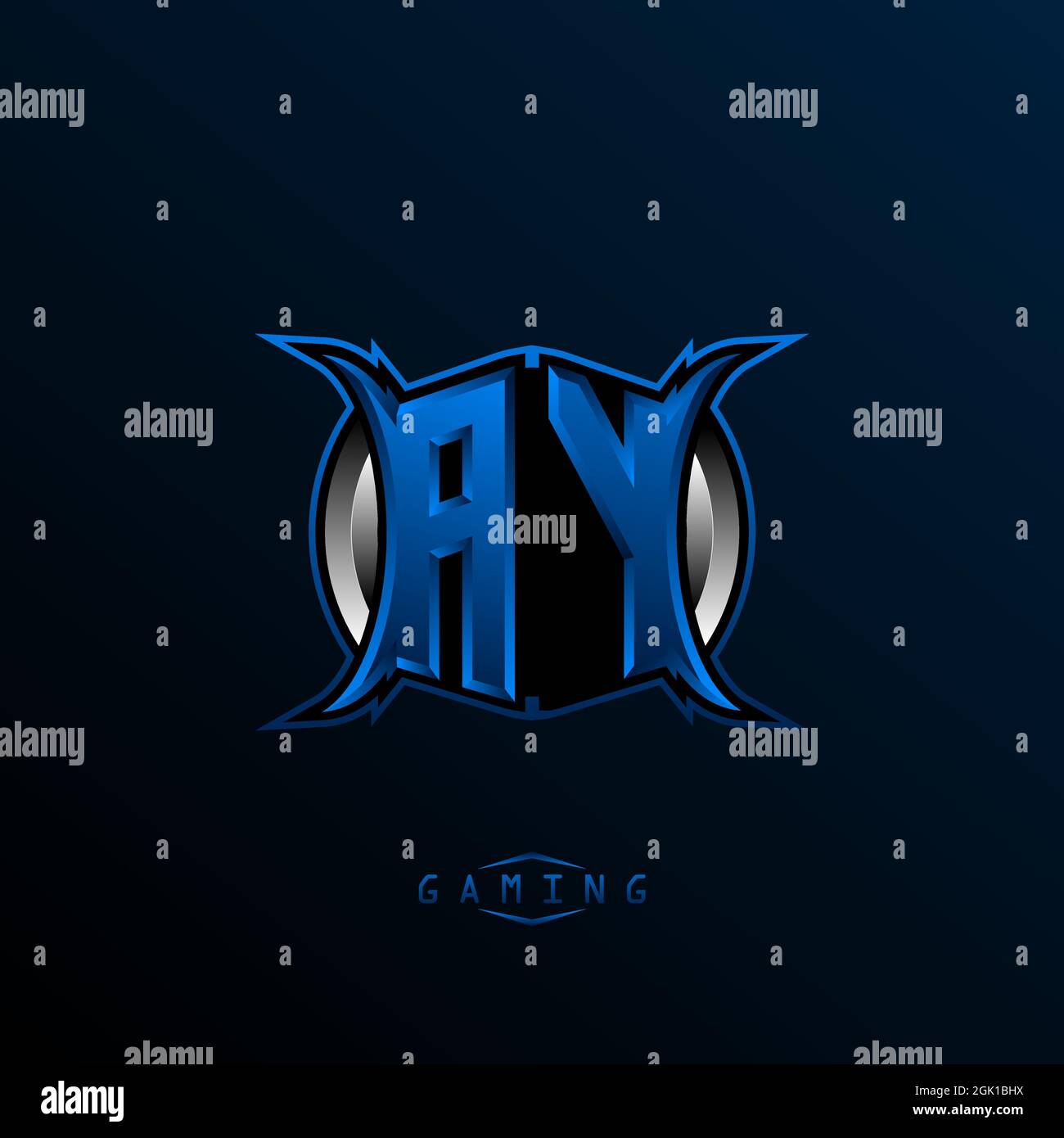 Logo AY initial, logo AY initial avec style Cool, logo pour jeu, esport, jeu initial, communauté ou entreprise. Illustration de Vecteur