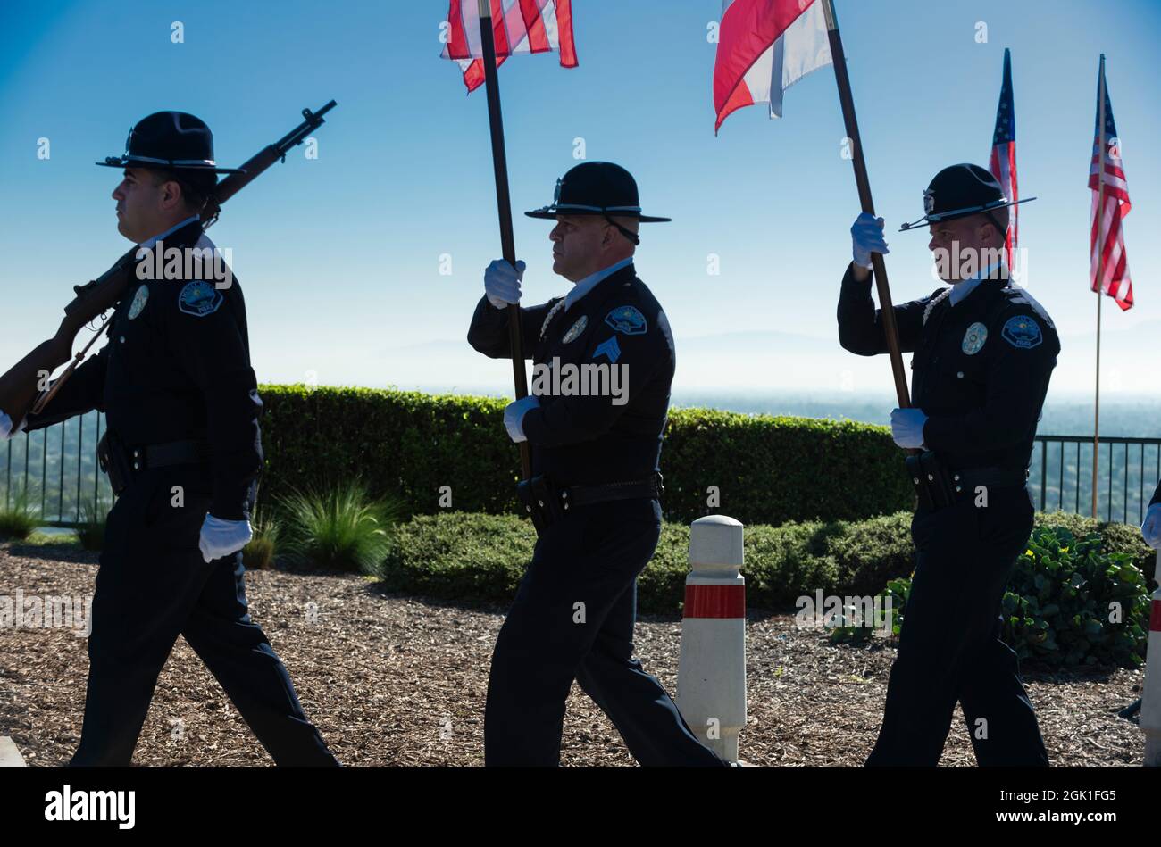 La couleur de garde de police de signal Hill Banque D'Images