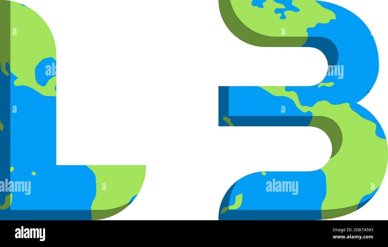 Conception initiale DU logo LB avec style World Map, marque de l'entreprise logo. Illustration de Vecteur