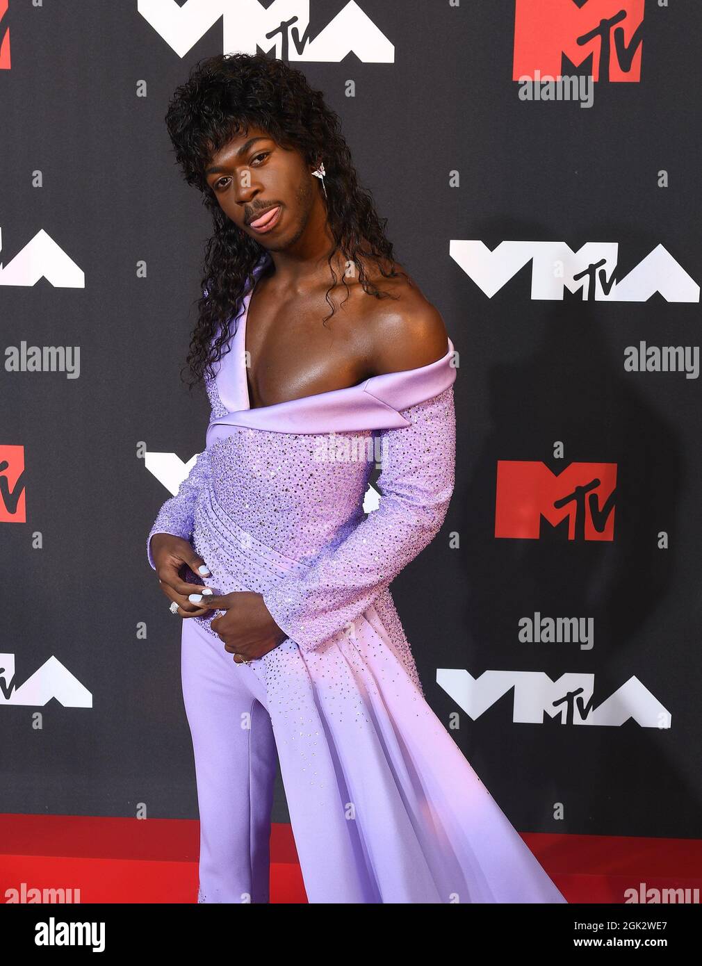 Lil NAS X participe aux MTV Video Music Awards 2021 au Barclays Center le 12 septembre 2021 dans le quartier de Brooklyn à New York. Photo : Jeremy Smith/imageSPACE Banque D'Images