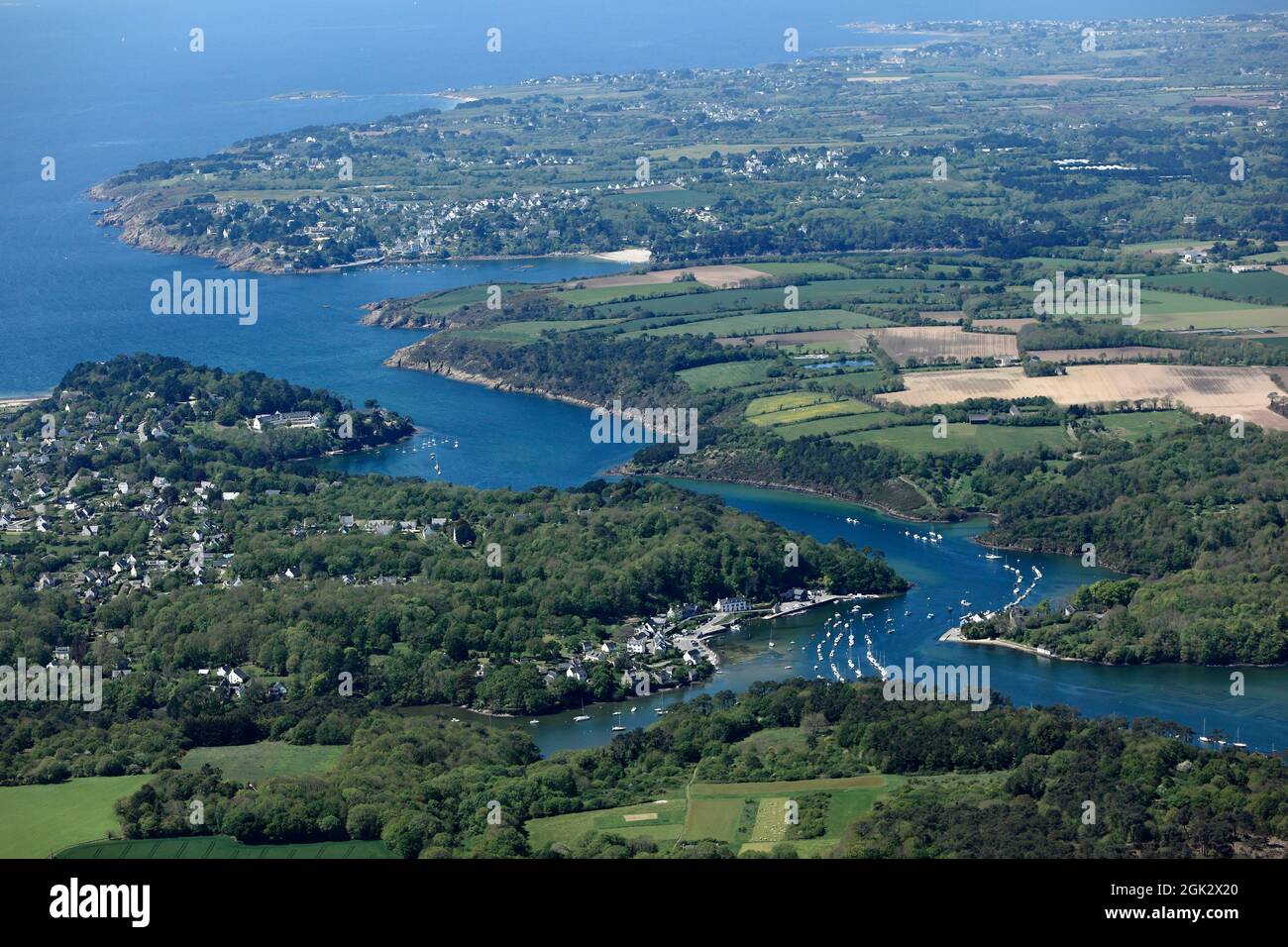 FRANCE FINISTÈRE (29) ANCRAGE DE RIEC-SUR-BELON Banque D'Images FRANCE FINISTÈRE (29) ANCRAGE DE RIEC-SUR-BELON Banque D'Images