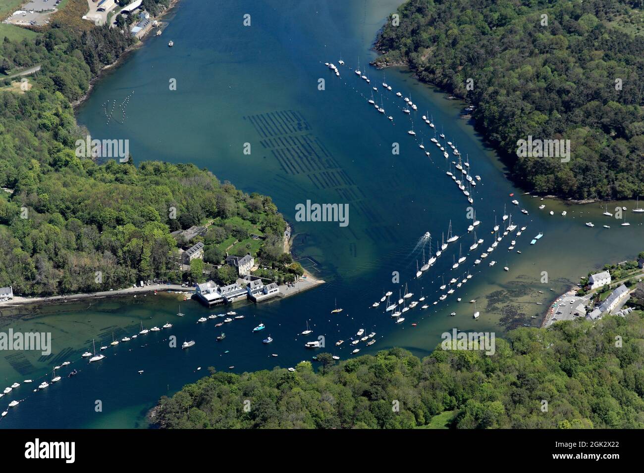 FRANCE FINISTÈRE (29) ANCRAGE DE RIEC-SUR-BELON Banque D'Images FRANCE FINISTÈRE (29) ANCRAGE DE RIEC-SUR-BELON Banque D'Images