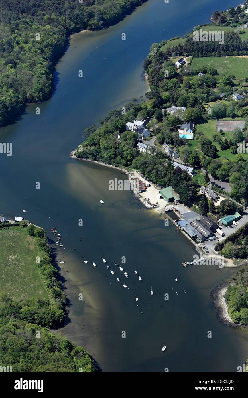 FRANCE FINISTÈRE (29) ANCRAGE DE RIEC-SUR-BELON Banque D'Images FRANCE FINISTÈRE (29) ANCRAGE DE RIEC-SUR-BELON Banque D'Images