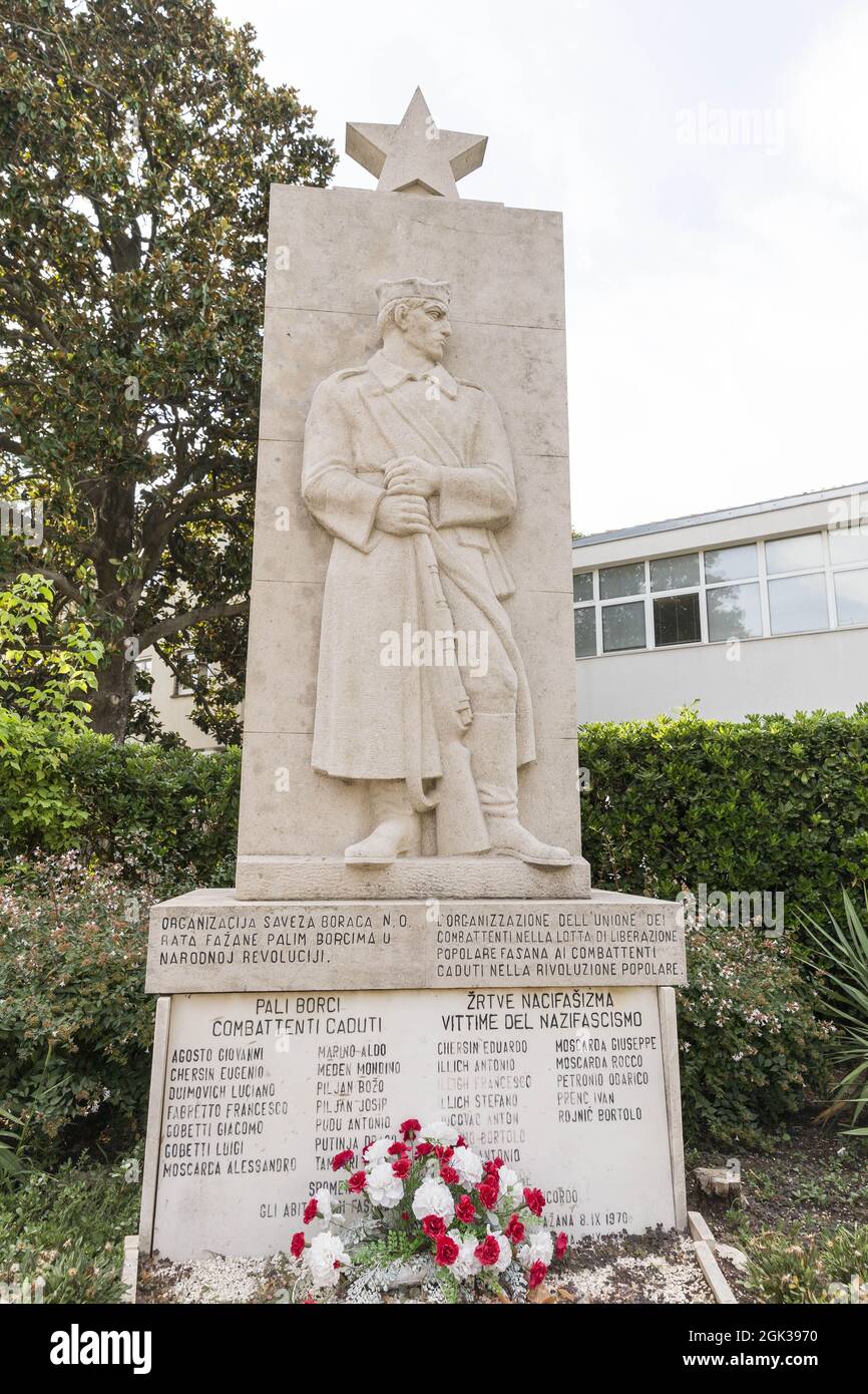 Monument antifasciste en Croatie Banque D'Images