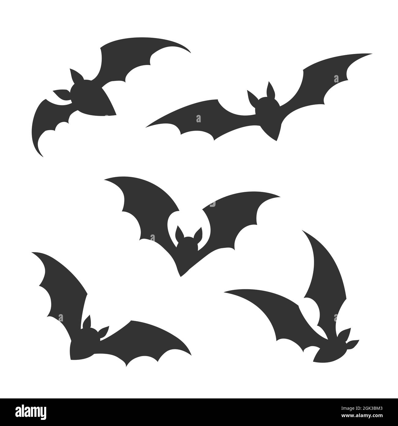 Chauves-souris volantes Illustration de Vecteur