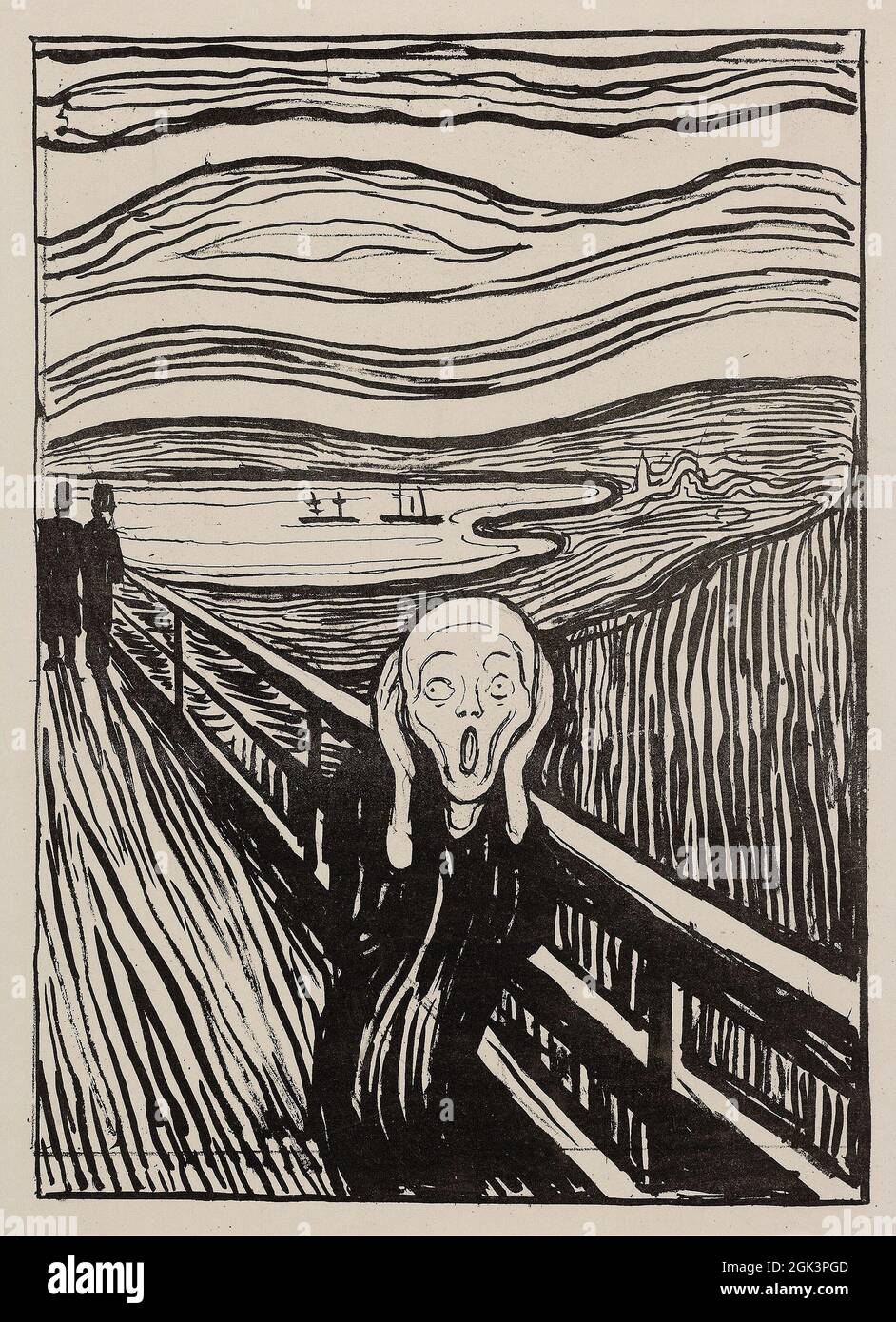 Art par Edvard Munch – The Scream (1895) Banque D'Images