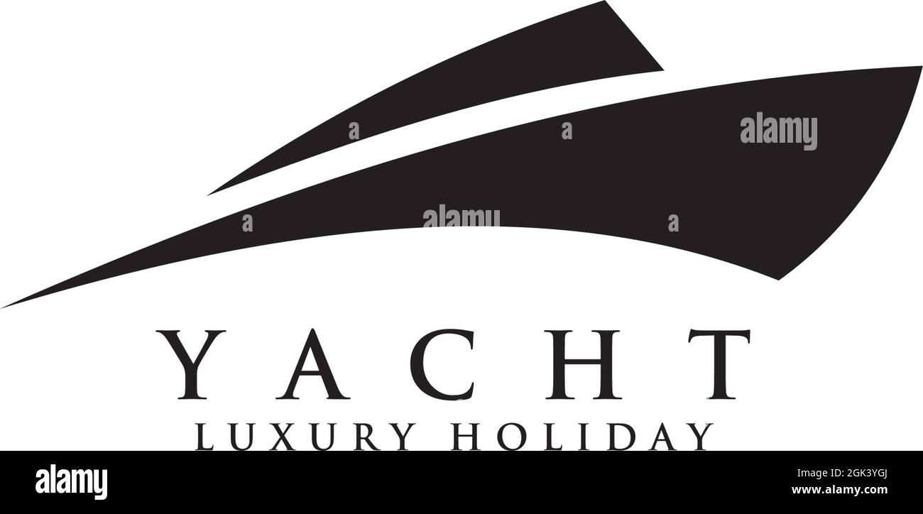 Modèle vectoriel d'inspiration pour le logo de yacht Illustration de Vecteur