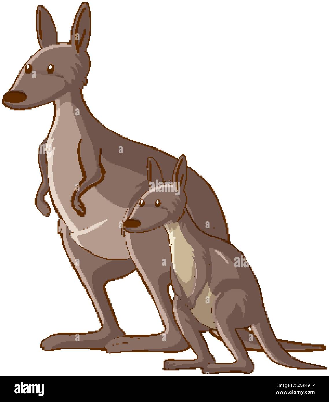 Mother And Baby Kangaroo Banque D Images Detourees Alamy