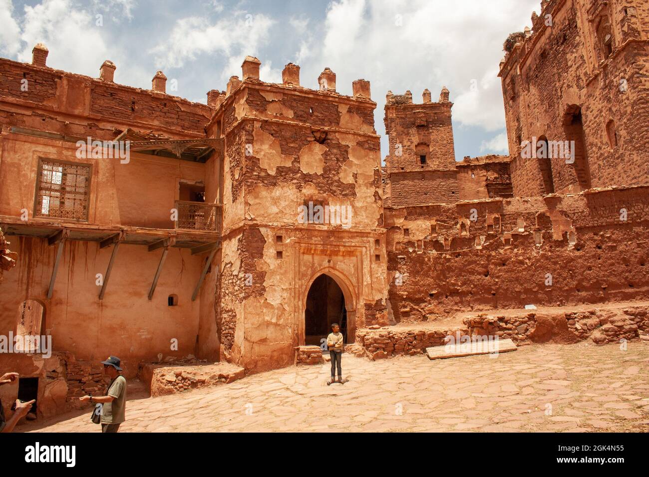 Village d'Asni dans les contreforts de l'Atlas au Maroc. Banque D'Images