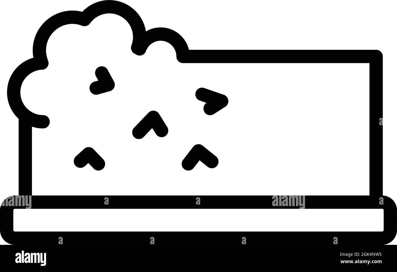 Vecteur de contour de l'icône d'élagage de bague. Arbre de jardin. Pelouse de cour Illustration de Vecteur